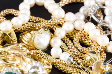 Jewelry, gold, necklaces, rings, bracelets, watch, wealth