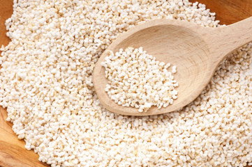 Amaranth popping, gluten-free, high protein grain cereal