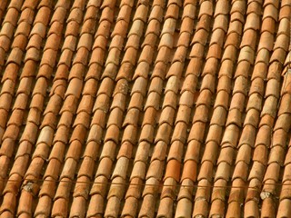 Italian red roof tiles