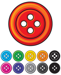 set of sewing buttons