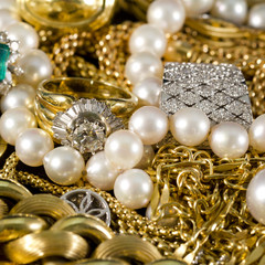 Jewelry, gold, necklaces, rings, bracelets, watch, wealth