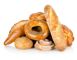 Collection of different breads