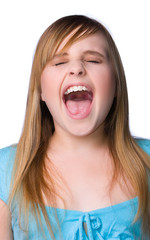 schreiendes M&auml;dchen