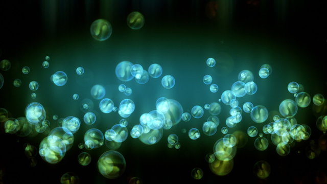 Abstract bubble particles