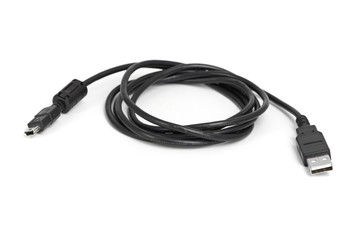 USB cable isolated on white