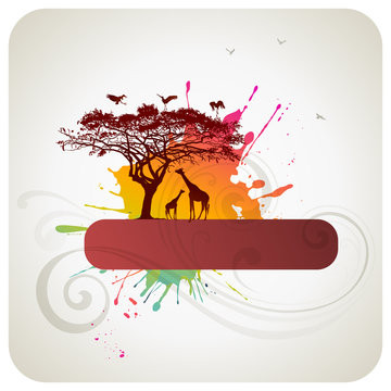 African abstract background