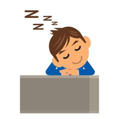 ビジネスマン イラスト 居眠り 仮眠
