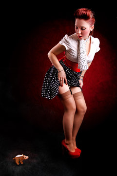 Pin-Up con pelouche