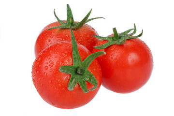 Tomato isolated on white