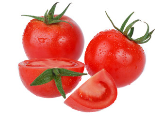 Tomato  isolated on white