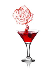 red rose splash from martini