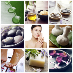 wellness spa collage