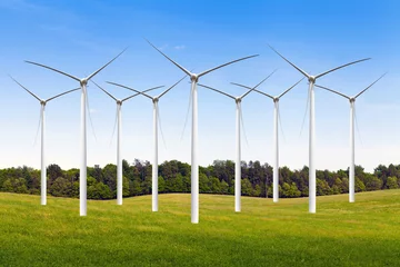 Photo sur Plexiglas Moulins American Countryside Wind farm