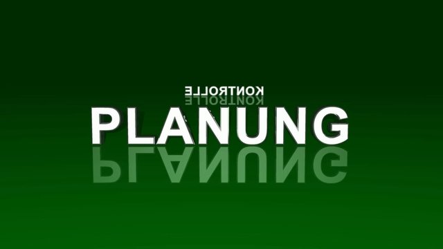 Text Rotation - Analyse Planung Durchf&uuml;hrung Kontrolle Gr&uuml;n 1