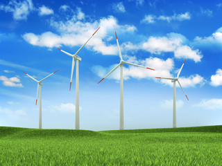 Wind turbine farm