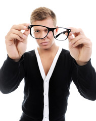 Portrait of a handsome young man