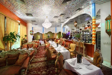 Acrylic prints Restaurant eastern interior of luxury restaurant