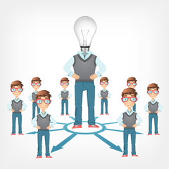 Social Network. Vector EPS 10.