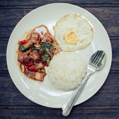 kapao moo, Thai food