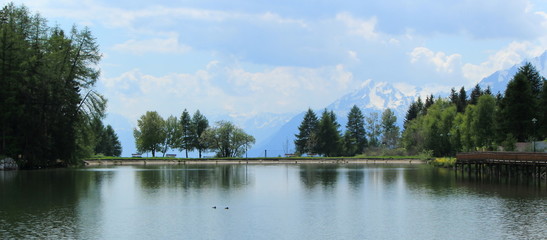 Long lake, Crans Montana, Switzerland