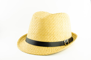 yellow weaving hat