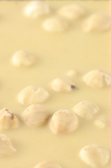 White chocolate close-up