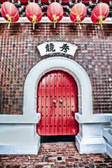 red chinese door