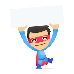 funny cartoon superhero