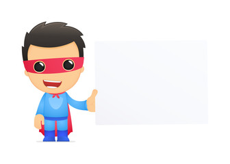 funny cartoon superhero