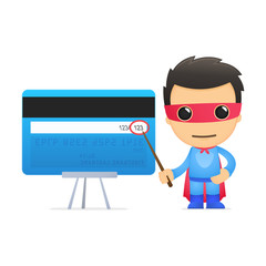 funny cartoon superhero