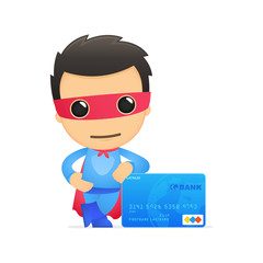 funny cartoon superhero