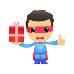 funny cartoon superhero