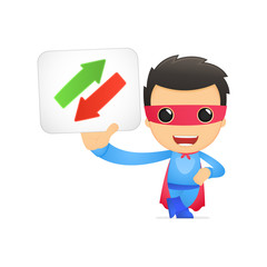 funny cartoon superhero
