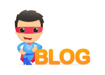 funny cartoon superhero