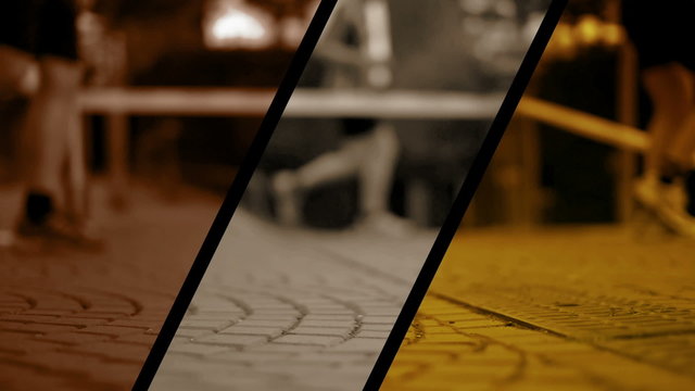 Joggen F&uuml;sse Splitscreen (Bronze Silber Gold)