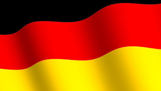 Waving flag of   Germany