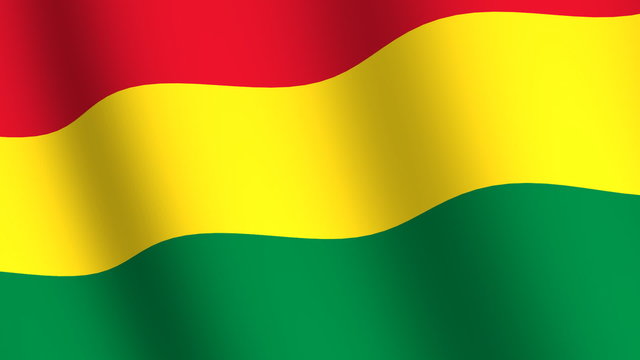 Waving flag of   Bolivia