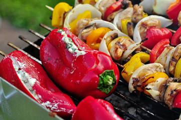 Gemüse auf dem Grill