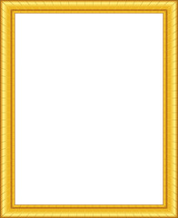 Golden framework. Picture frame.