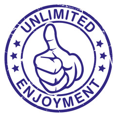 stempel daumen hoch unlimited enjoyment