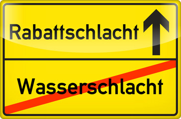 Rabattschlacht statt Wasserschlacht 