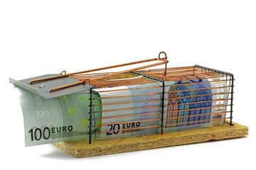 euro in mausefalle