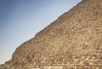 Unusual View Of The Pyramids Of Cairo Egypy