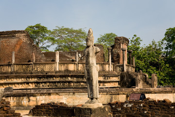 Fototapeta premium Ancient Vatadage (Buddhist stupa) in Pollonnaruwa, Sri Lanka