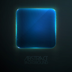 Glass frame ad abstract background