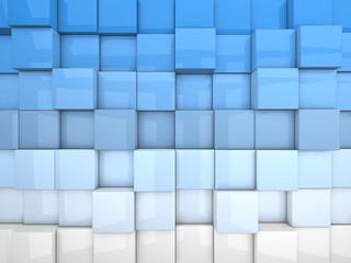 Cubes background 3d render illustration