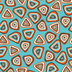 Seamless abstract hand drawn pattern, vector background.