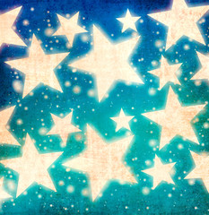 Grunge night stars background