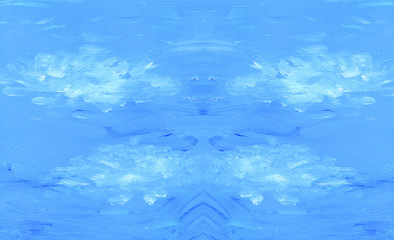 Light blue background with clouds