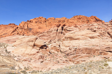Fototapeta premium View of Red Rock Canyon in the Mojave Desert.